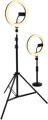 Click to learn more about the Gator Frameworks 2-pack 10-inch Ring Light Set with Desk and Tripod Stands