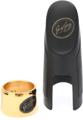 Click to learn more about the JodyJazz AS1 Power Ring Ligature with Cap for Hard Rubber Alto Saxophone Mouthpiece - Gold