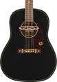 Click to learn more about the Gretsch Jim Dandy Deltoluxe Dreadnought Acoustic-electric Guitar - Black