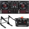 Click to learn more about the Numark MIXTRACK Platinum FX 4-channel Serato DJ Lite Controller with Laptop Stand and Power Block