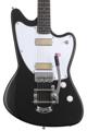 Click to learn more about the Harmony Silhouette Electric Guitar with Bigsby - Space Black with Rosewood Fingerboard