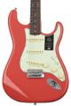 Click to learn more about the Fender American Vintage II 1961 Stratocaster Electric Guitar - Fiesta Red