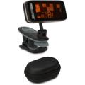 Click to learn more about the Peterson StroboClip HD High Definition Clip-on Strobe Tuner with Case