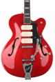 Click to learn more about the Guild X-350 Stratford Hollowbody Electric Guitar - Scarlet Red