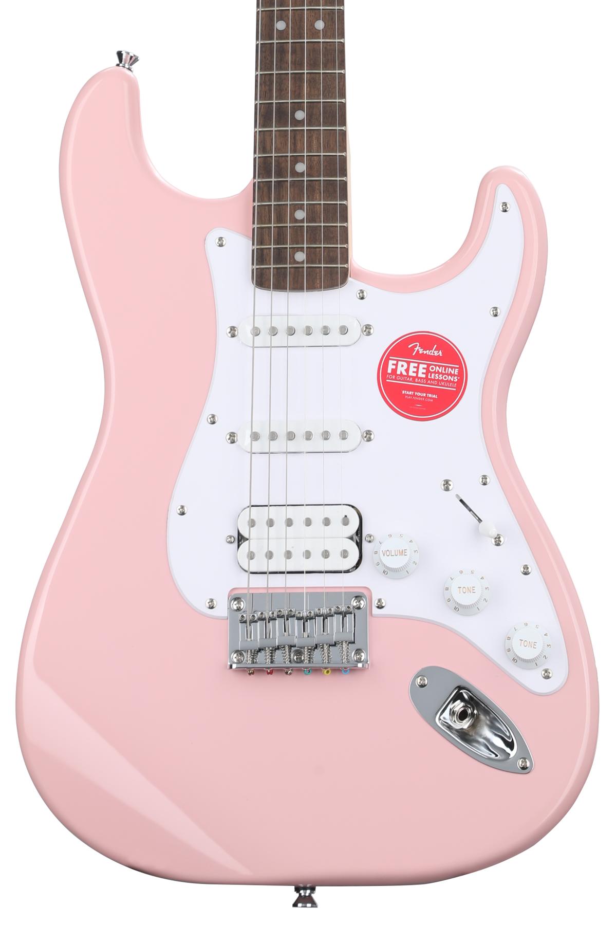hot pink fender bass