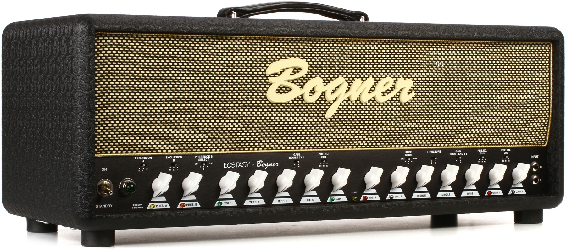 bogner Ecstasy 【ショウタ】 Bogner Ecstasy Mini Head Red Tolex/Metal Grill [White Knobs