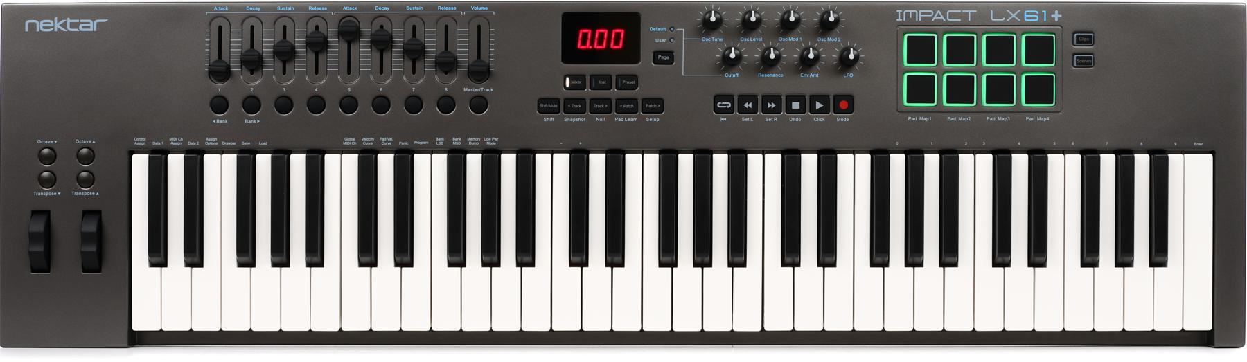 【1/30まで】nektar IMPACT LX61+ Amazon.com: Nektar Impact LX61+ Keyboard Controller