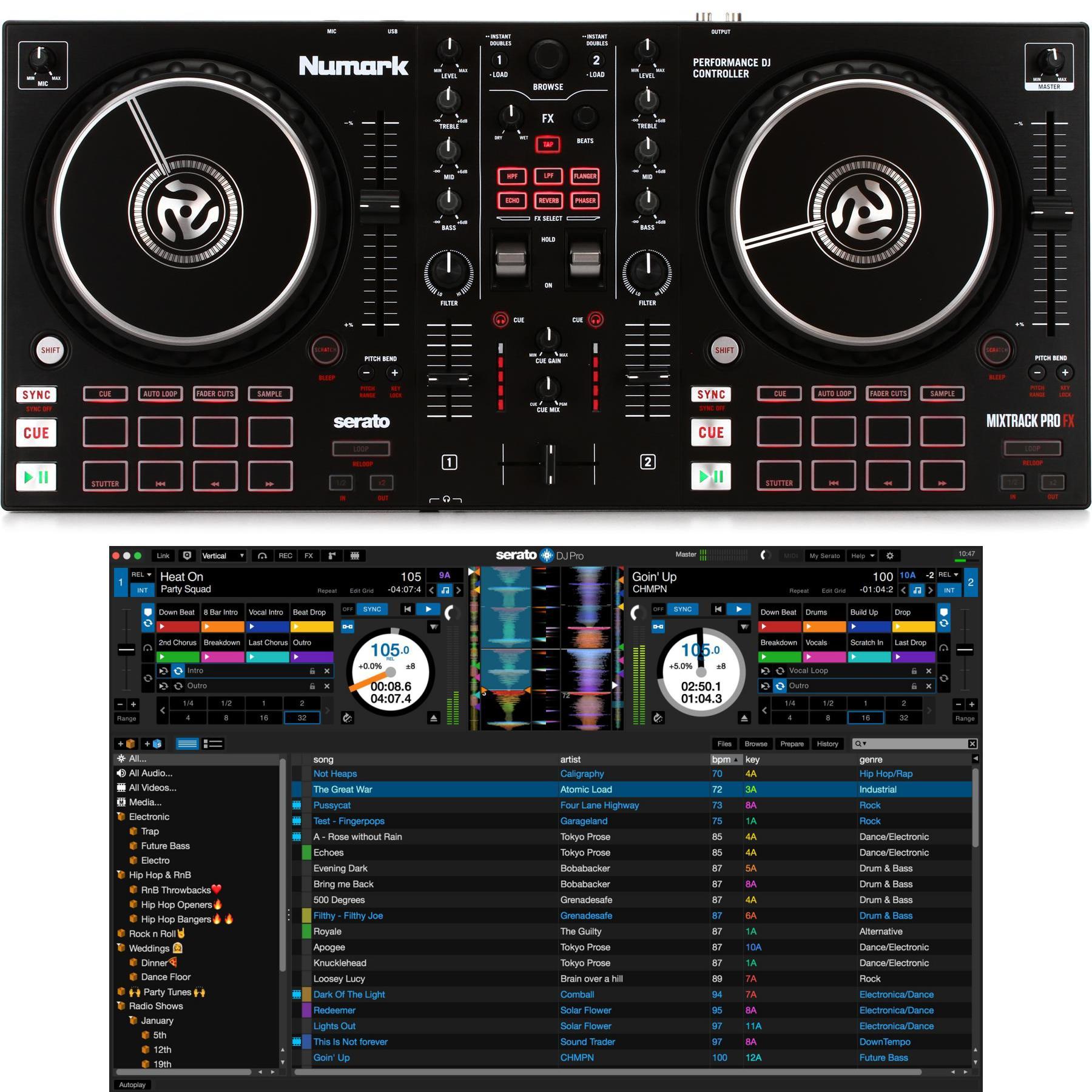 Numark MT PRO 3 DJコントローラー USB接続 Numark MT PRO 3 DJコントローラー USB接続（製品情報：Mixtrack