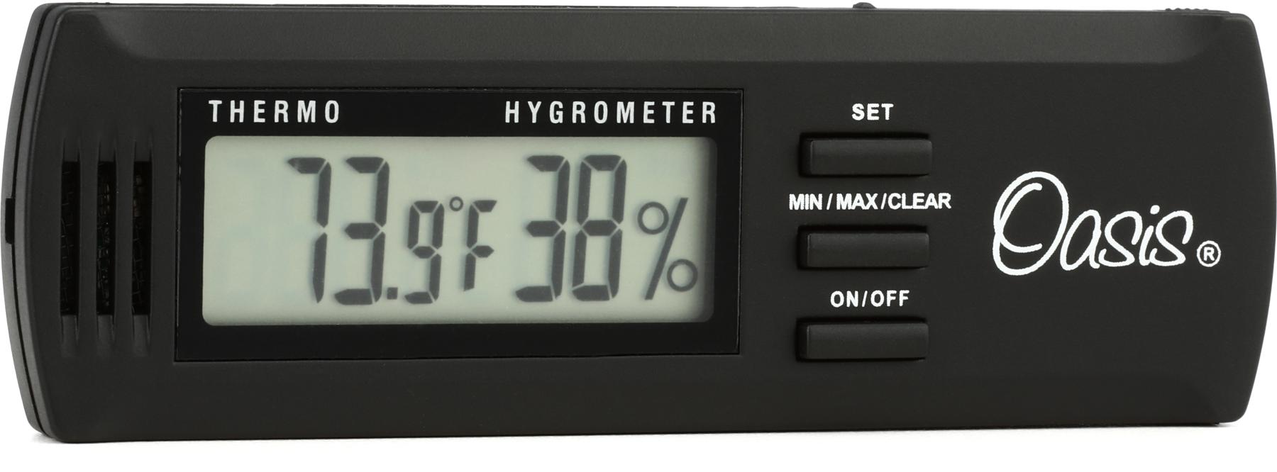 Guitar Hygrometer w. Thermometer & Humidity - Rockin' Replicas