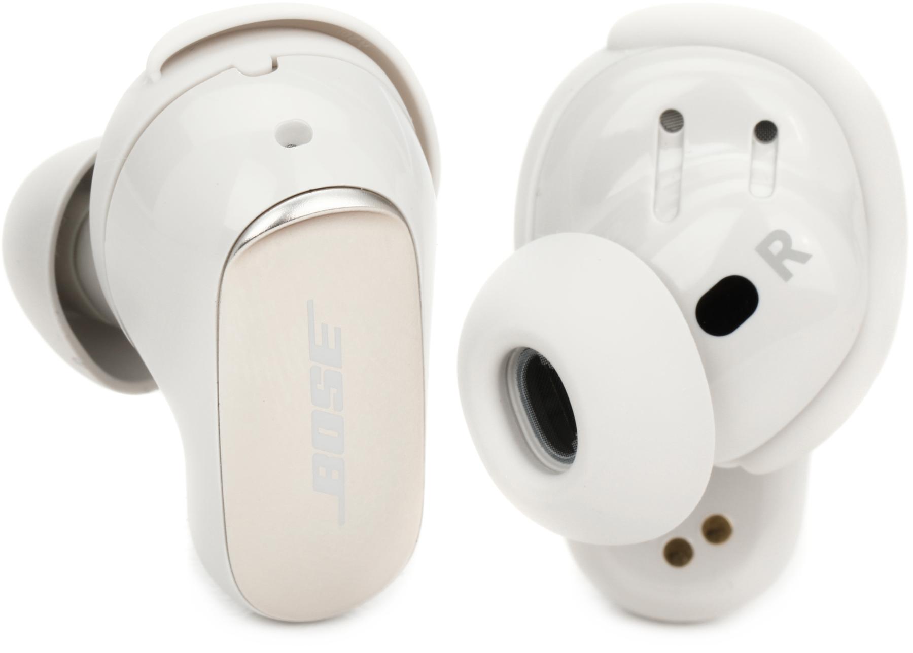 Bose QuietComfort 45 Wireless Noise Canceling Headphones (White) and Bose  SoundLink Flex Bluetooth Portable Speaker (White Smoke)