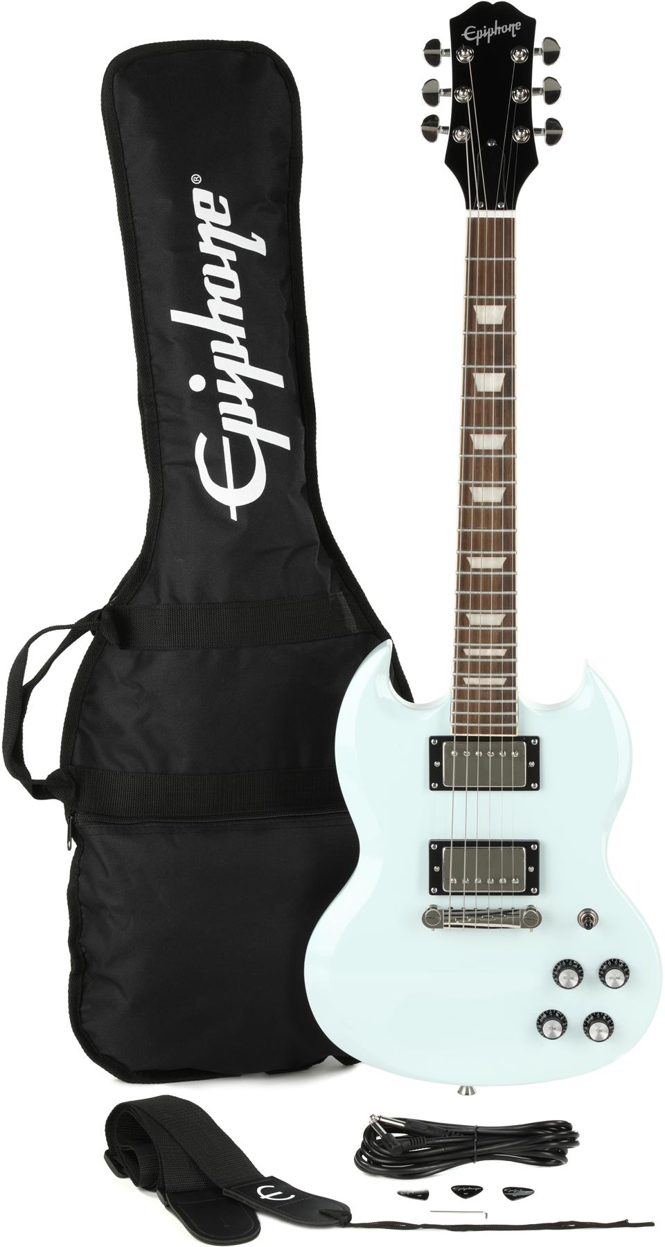 Epiphone Power Players SG Ice Blue 8サイズ ミニギター エレキギター 
