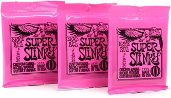 Ernie Ball Super Slinky 3 Pack (3 Pack) (Super Slinky 09 42 3 Pk 