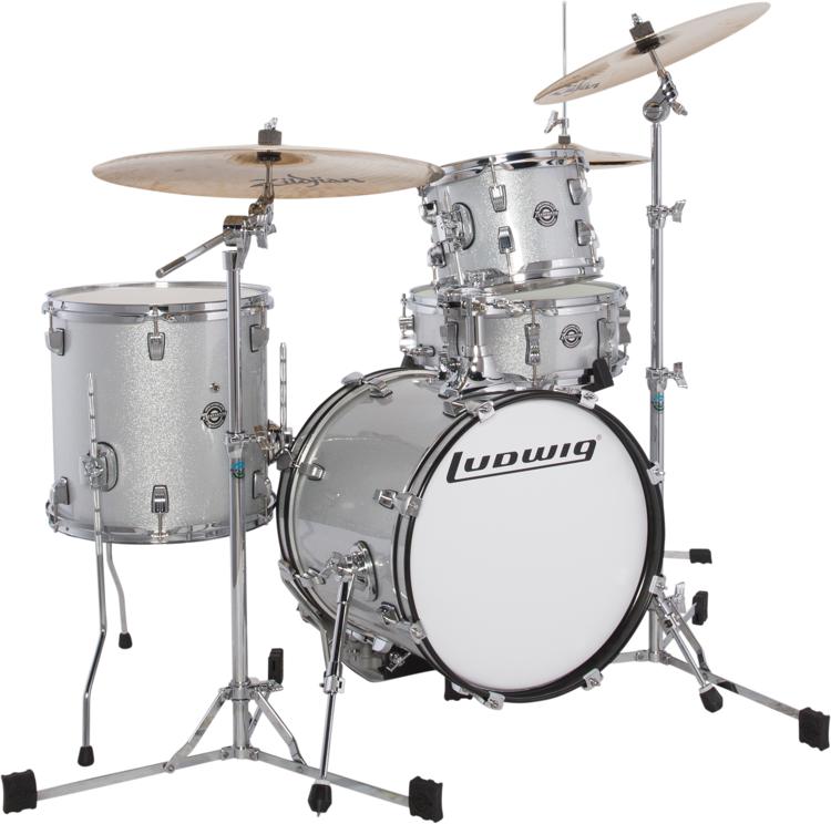 Ludwig Breakbeats 4piece Shell Pack with Snare Drum Review by Sweetwater... Sweetwater