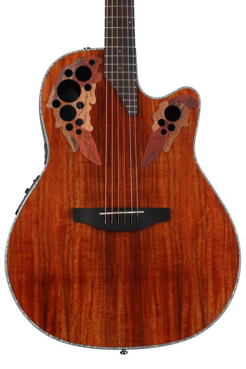 Ovation Celebrity Elite Plus CE44PFKOA Figured Koa Acousticelectric Guitar... Sweetwater
