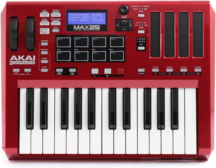 Akai MAX25 USB/MIDI/CV Keyboard Controller Overview Sweetwater Sound