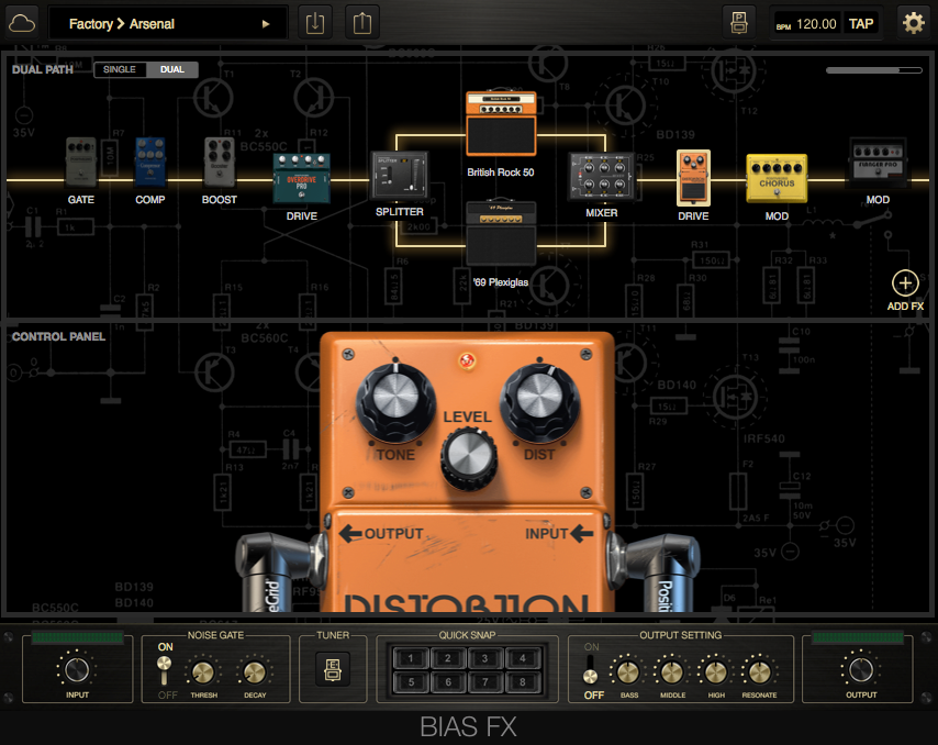 Midi controller with positive grid bias fx desktop vastben