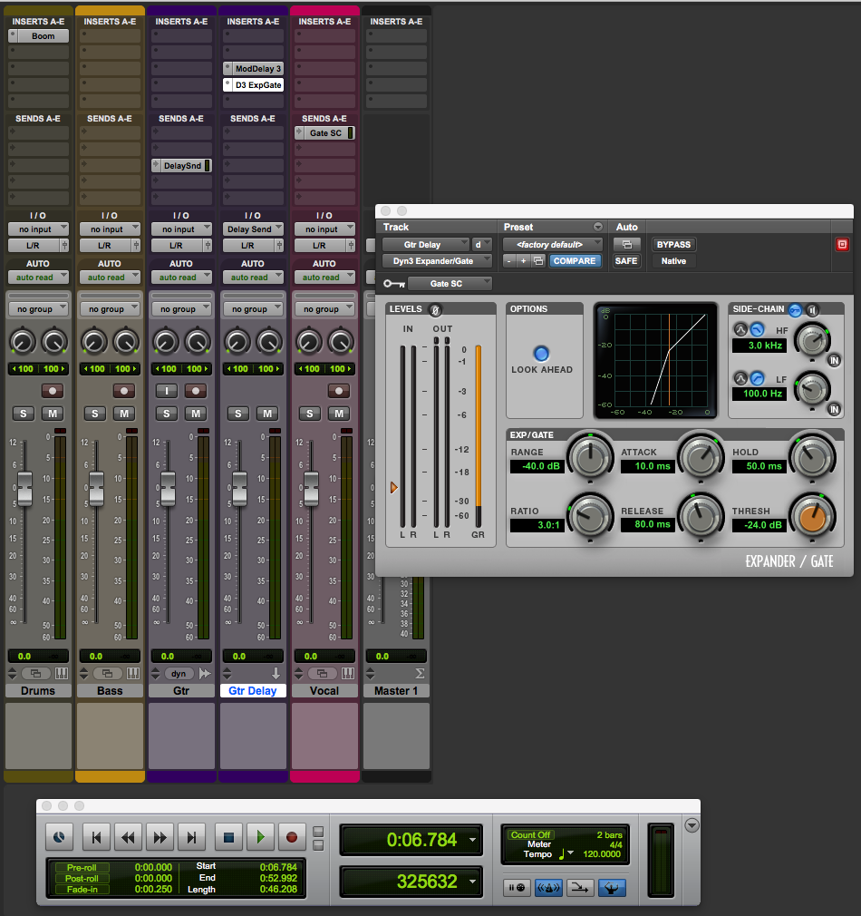 How to Control Delay with a Noise Gate