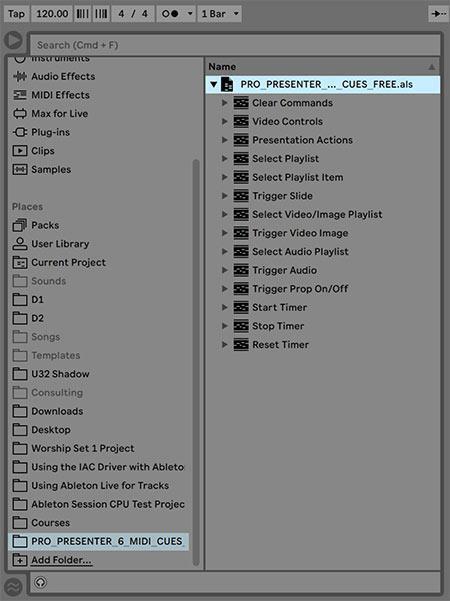 How to Control ProPresenter with Ableton Live