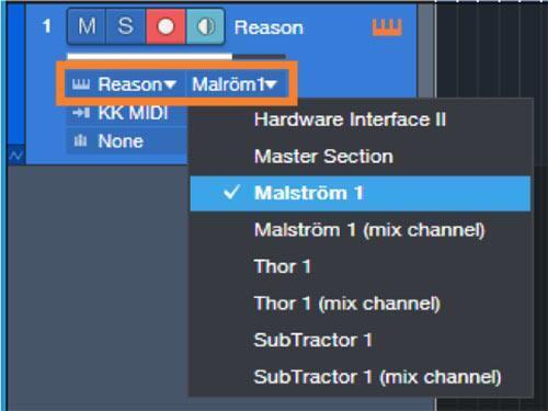 Adding a virtual instrument