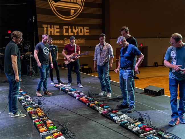Assemble and test at the World's Largest Pedalboard.