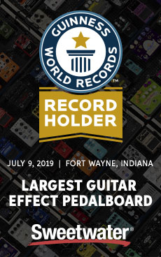 Guinness World Record Logo worlds largest pedalboard