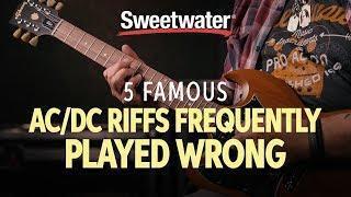 5 AC/DC Riffs Frequently Played Wrong | Guitar Lesson