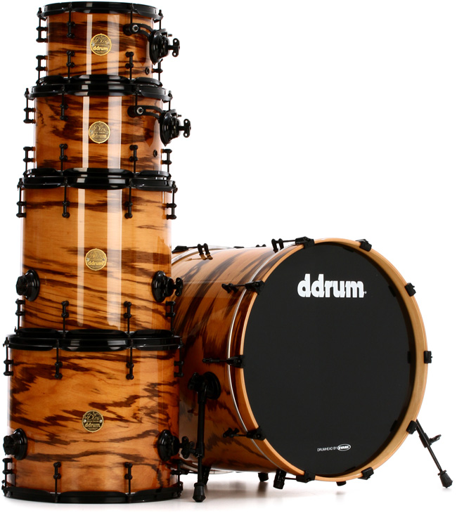 Skin Wrap Compatible with Roland PD-108 Drum Exotic Wood Waterfall Bubinga Burst Tropical Green Drum NOT Included