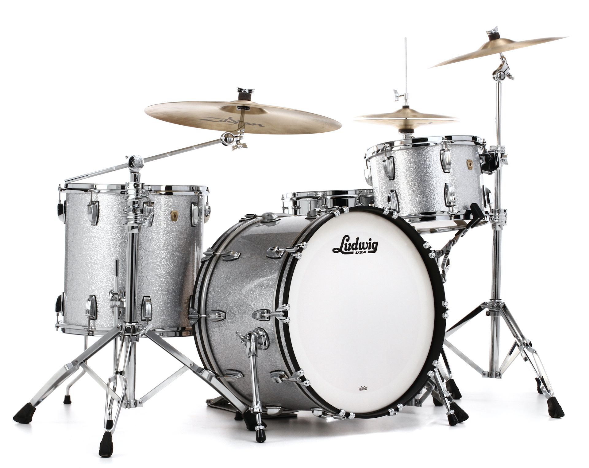 Ludwig-Classic-Maple-Fab-22-Shell-Pack-Silver-Sparkle