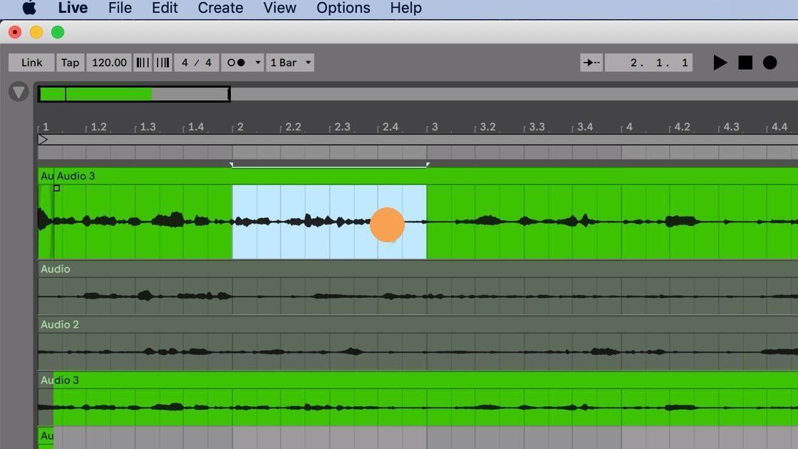 Comping in Ableton Live 11