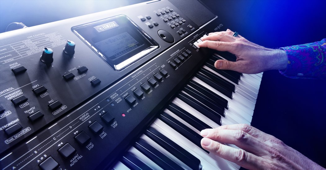 Hands Playing a Digital Piano