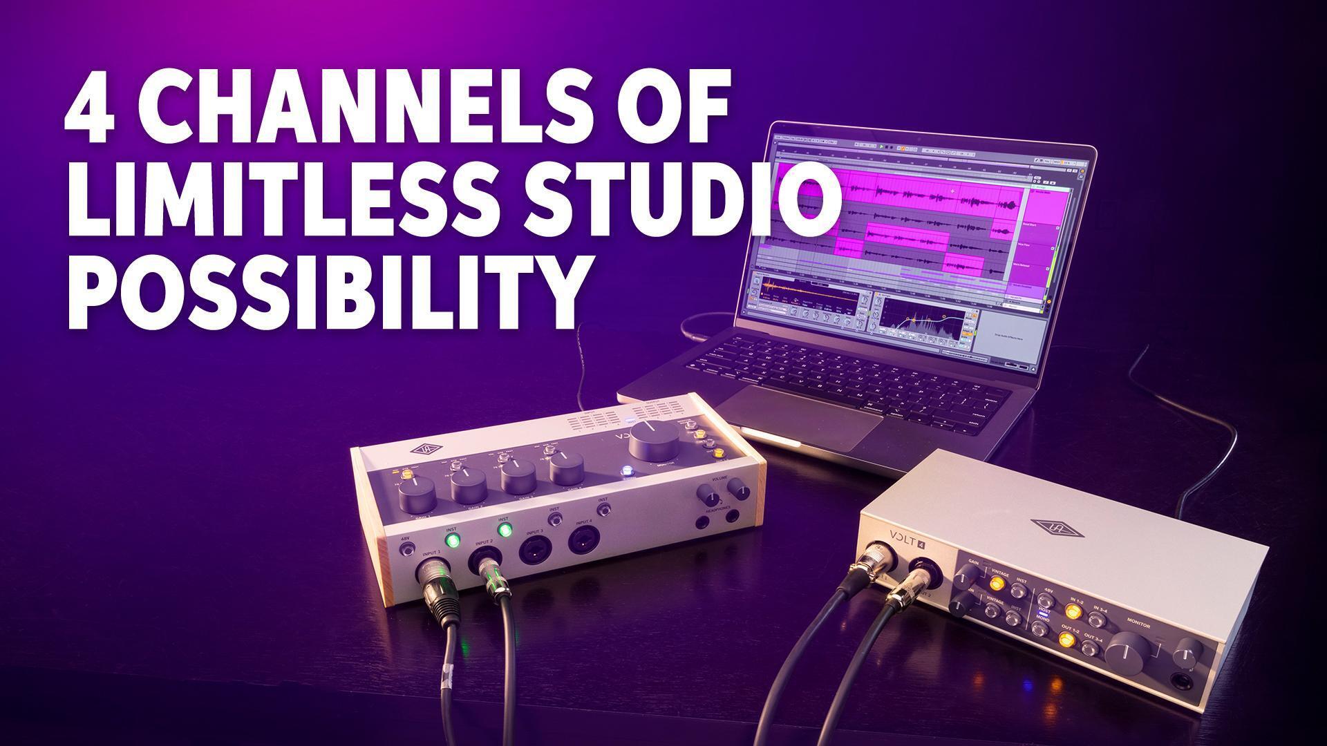 Universal Audio Volt 4 and Volt 476P USBC Audio Interface Demo