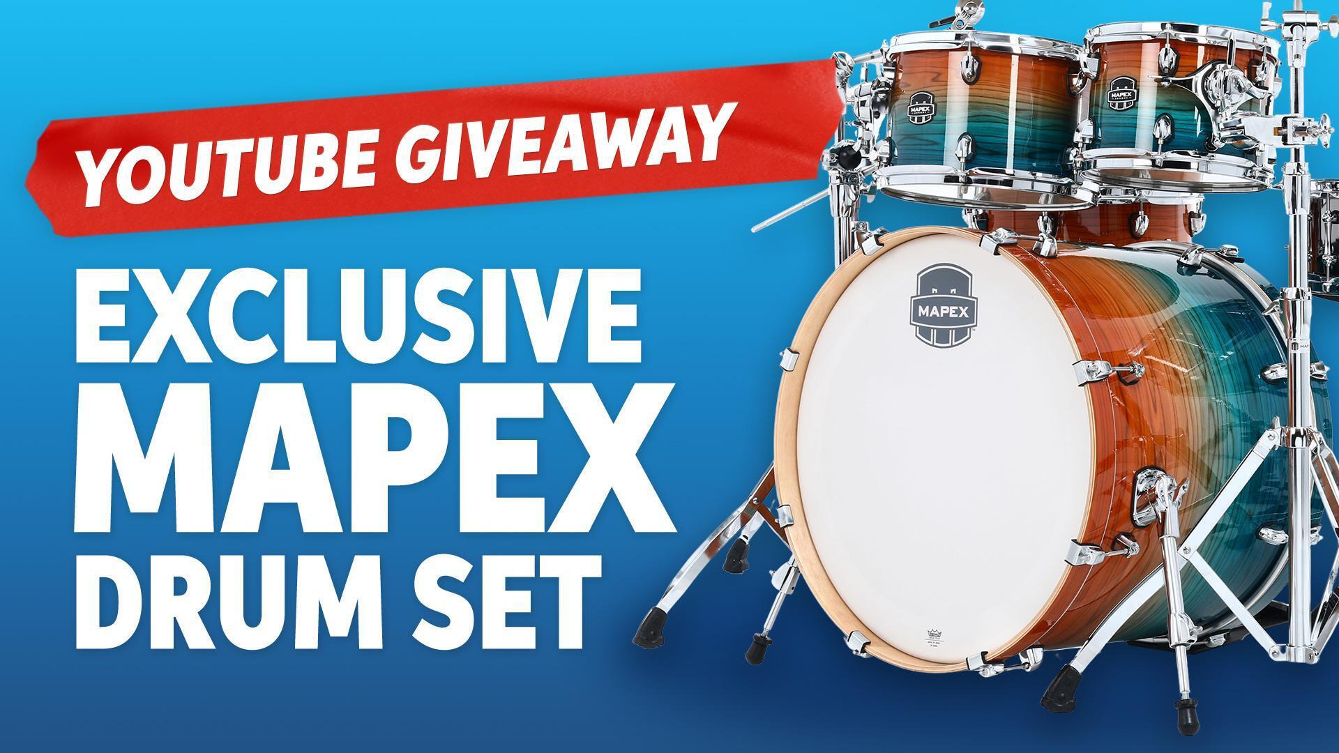 Giveaway 🎁 Mapex Drum Set YouTube Giveaway