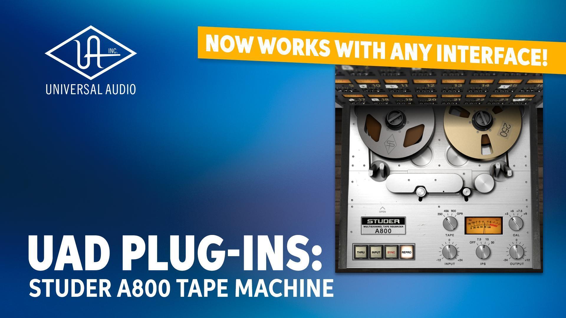 Universal Audio UAD Studer A800 Multichannel Tape Recorder Plugin Demo...