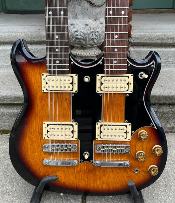 It's hard not to be blown away by this incredible double-necked Ibanez!