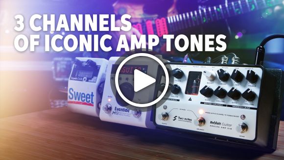 Two Notes ReVolt Analog Amp Simulator Pedal Demo