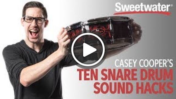 Casey Cooper’s 10 Snare Drum Sound Hacks 🥁 | Drum Lesson