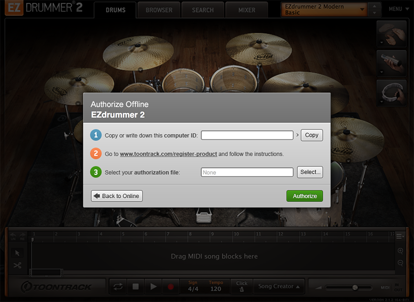 How do i find my toontrack computer id sweetwater