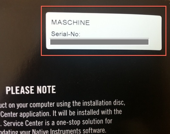 Maschine Installation Disc