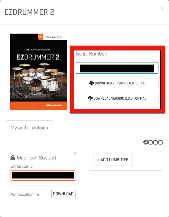 Where can I find the download link for my Toontrack software after I've...