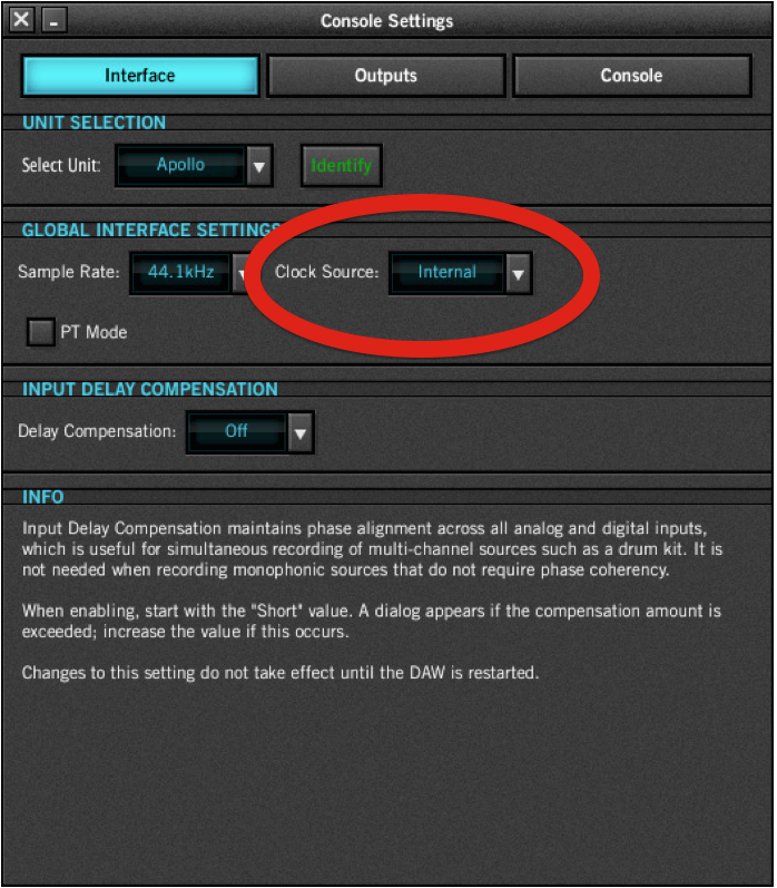 I'm getting input on my Universal Audio Apollo/Apollo Twin, but no