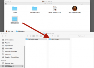 EW Install Drag Library Folder