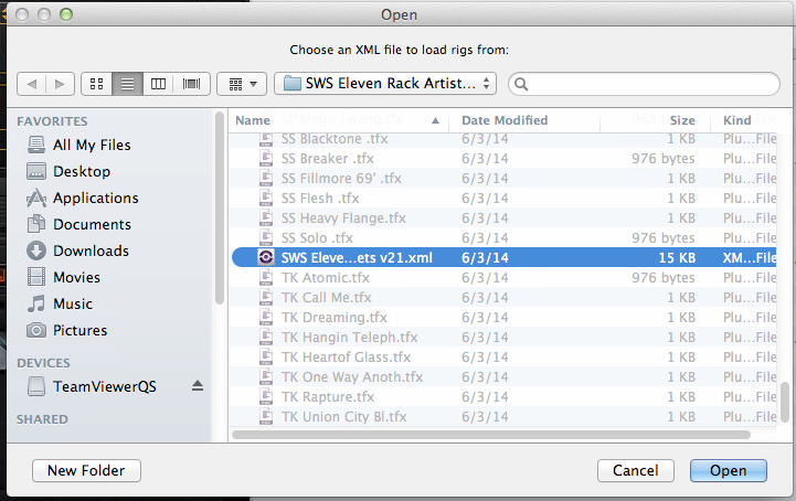 How do I load presets into my Eleven Rack? - SweetCare