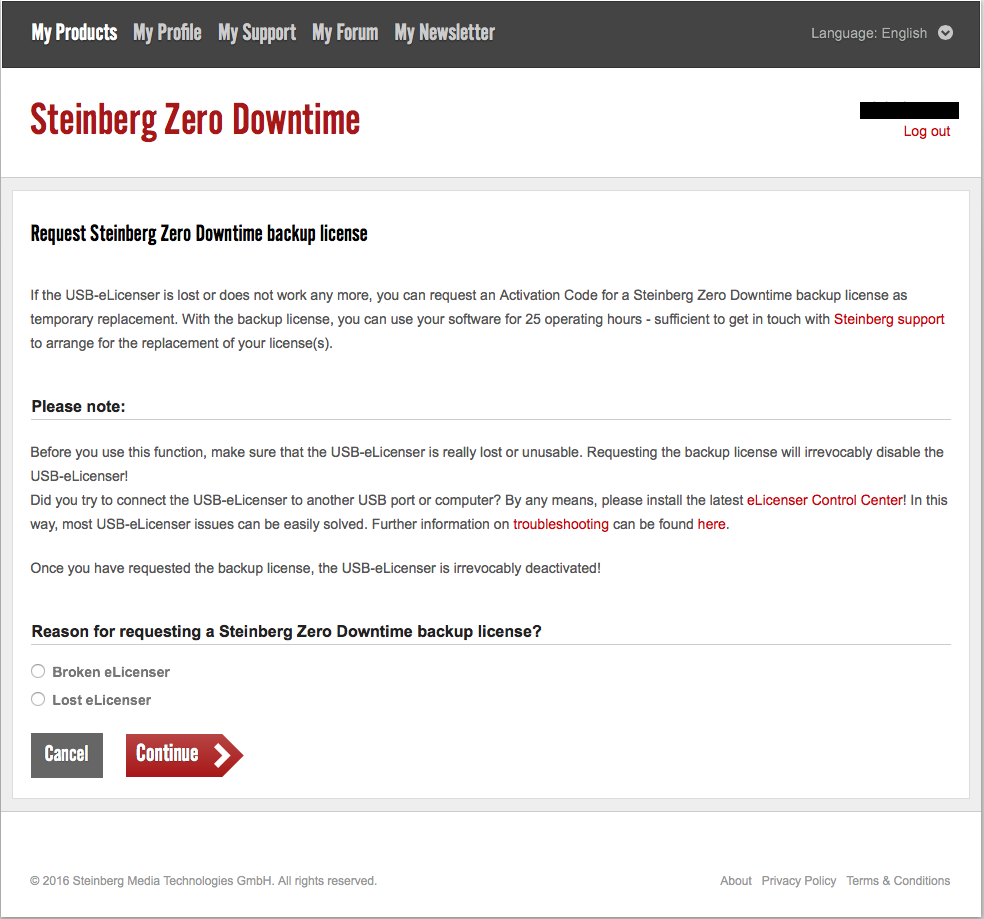 My Steinberg USB eLicenser lost/broken, what do I do? | Sweetwater