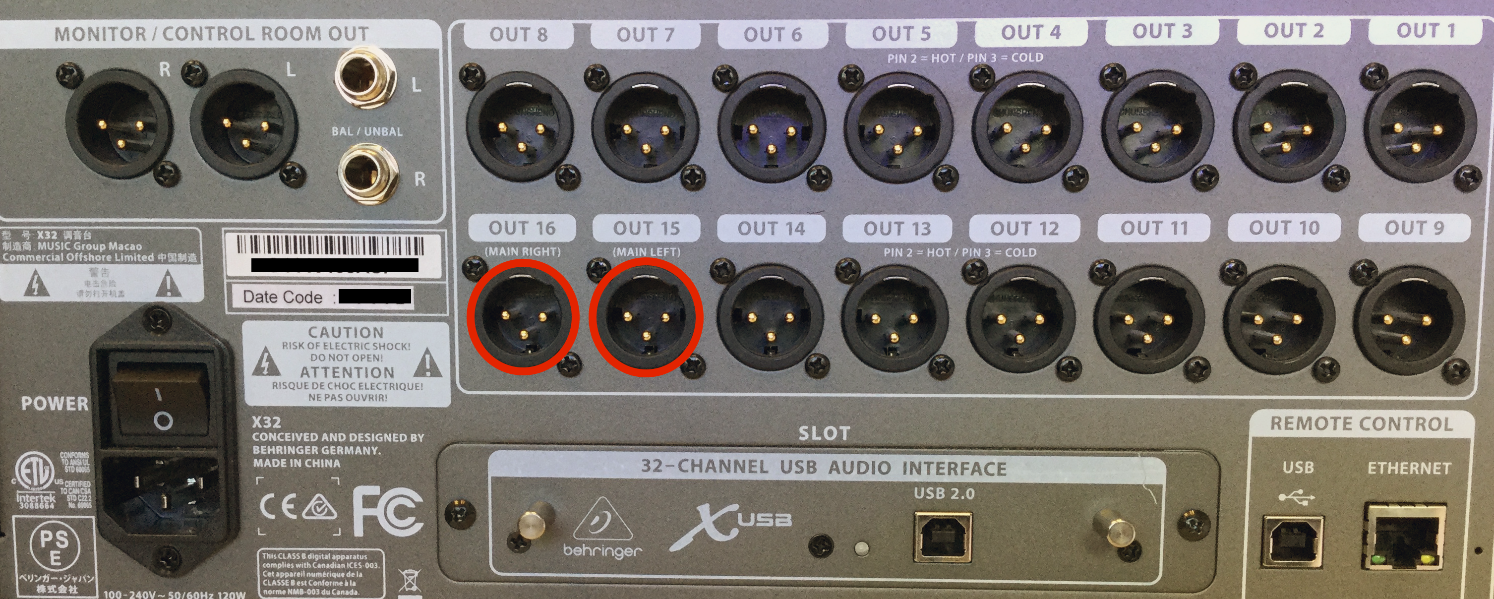 Behringer X32: How to get audio to the main outs | Sweetwater 3 guitar input jack wiring 