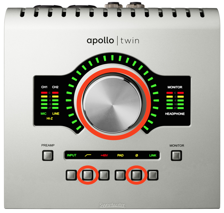 How do I reset the hardware on my Universal Audio Apollo Twin? SweetCare