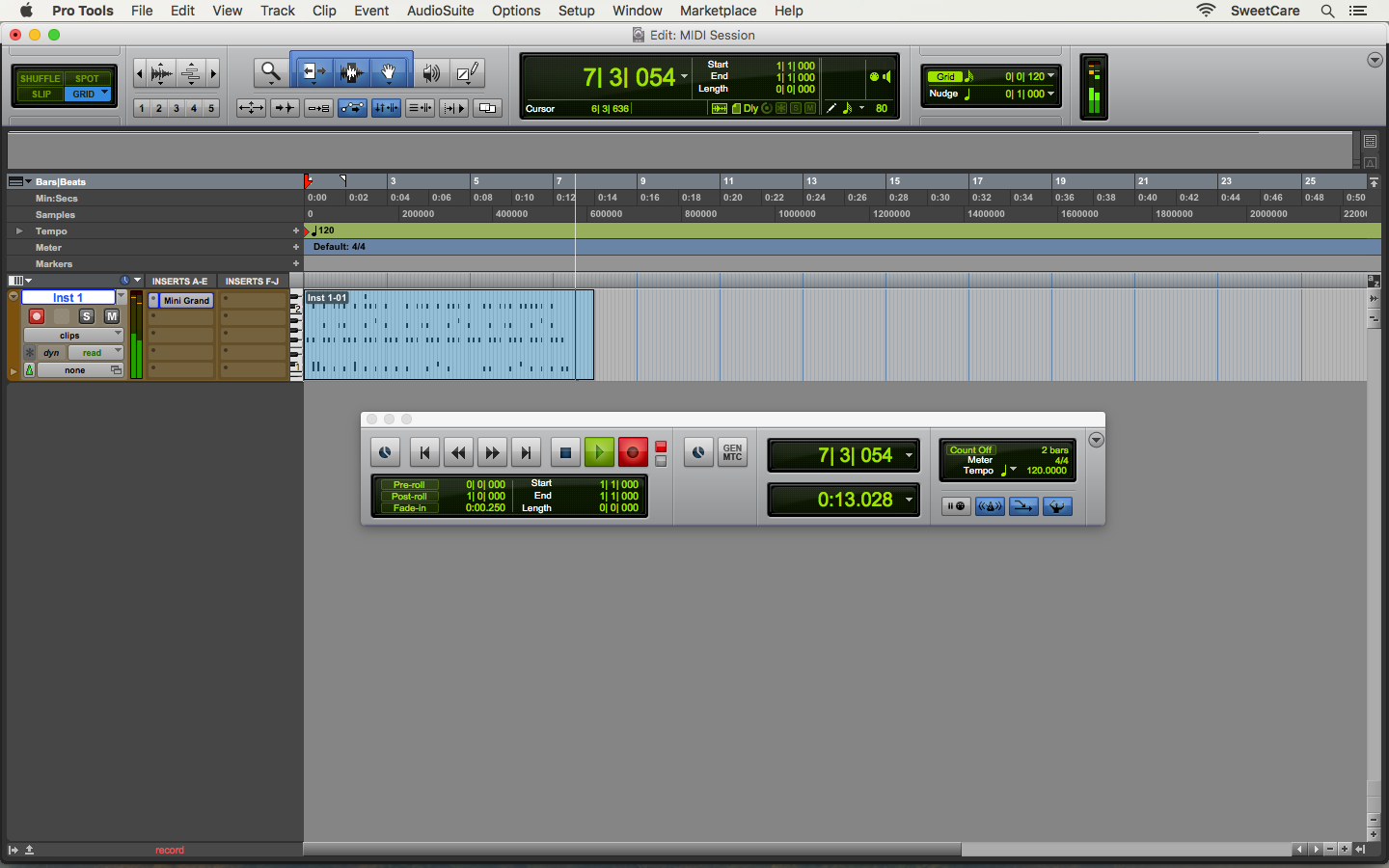 How to set up a MIDI controller in Pro Tools? SweetCare