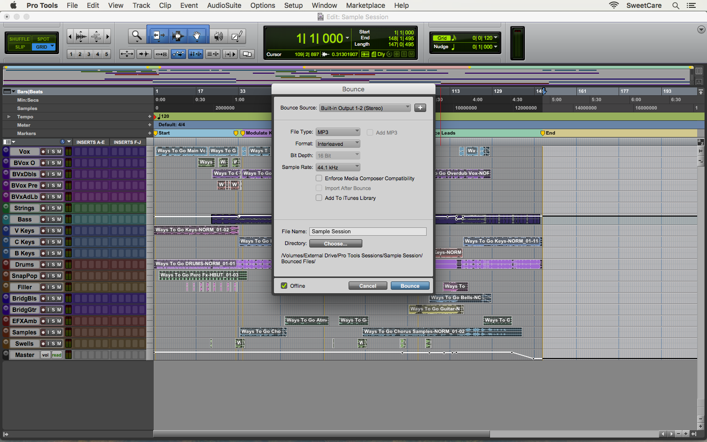 How To Bounce A Mix In Pro Tools - OBEDIA, Music Recording Software  Training And Support For Home Studio