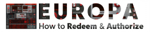 How to redeem and authorize Europa