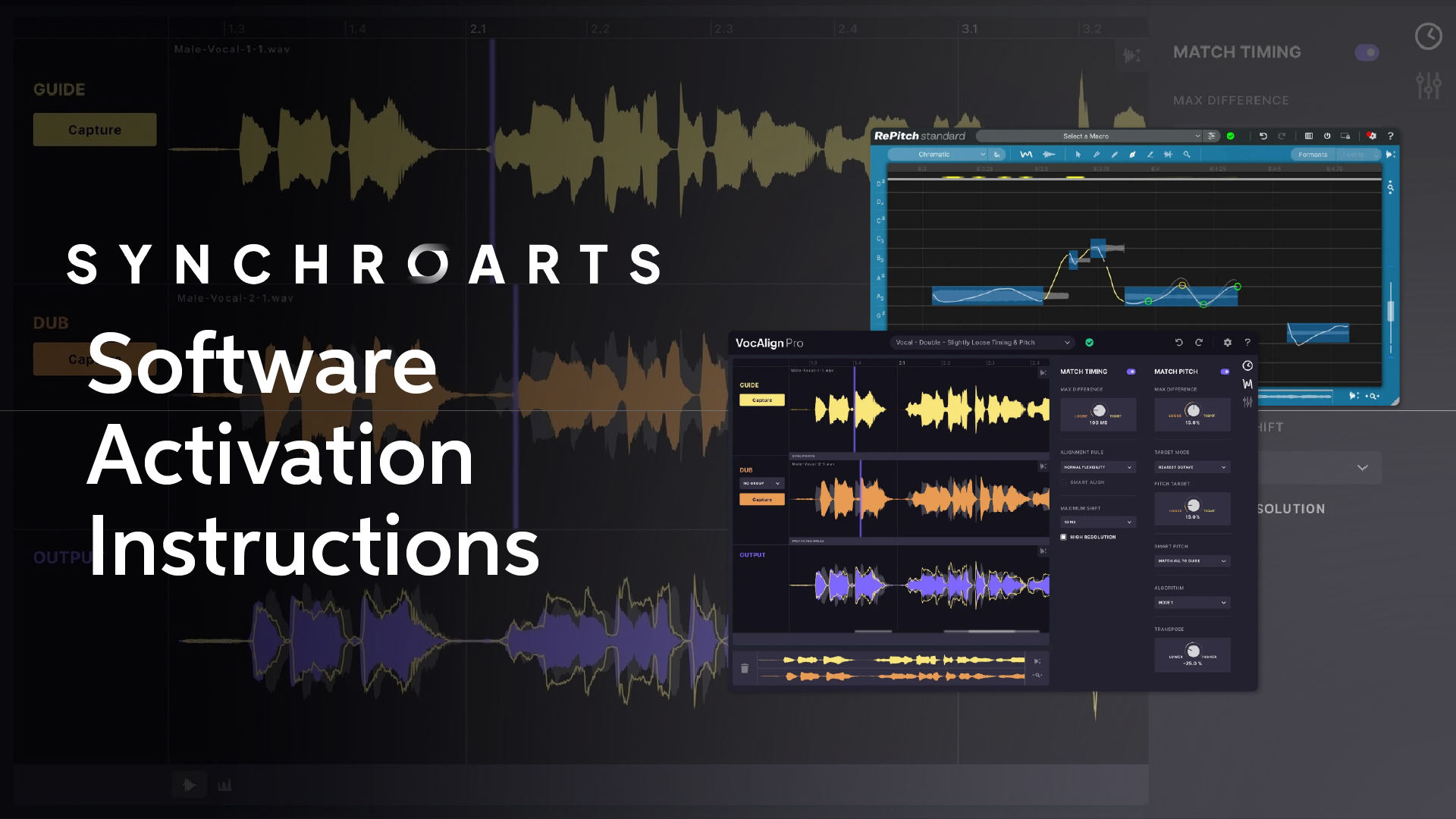Synchro Arts Software Activation Instructions