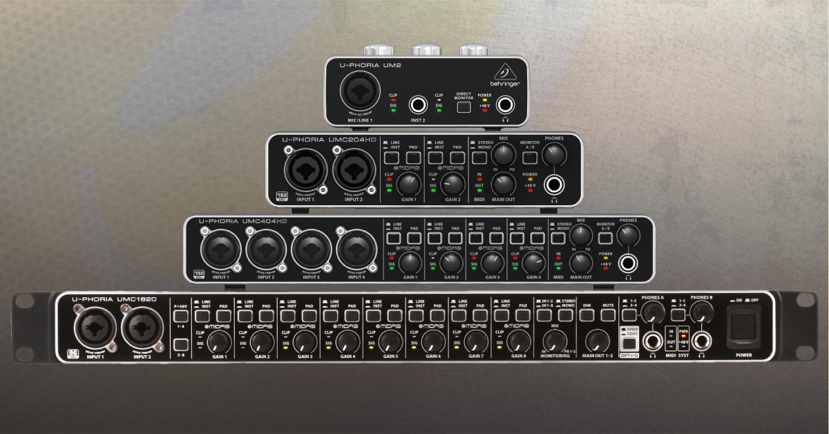 Behringer Umc Audio Interface Setup Guide Sweetwater